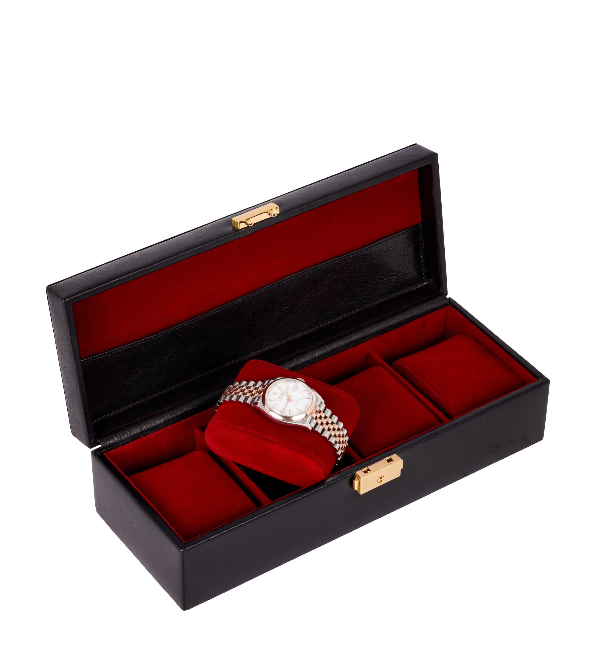 Uhrenbox aus Leder, Uhren-Organizer - Herzog