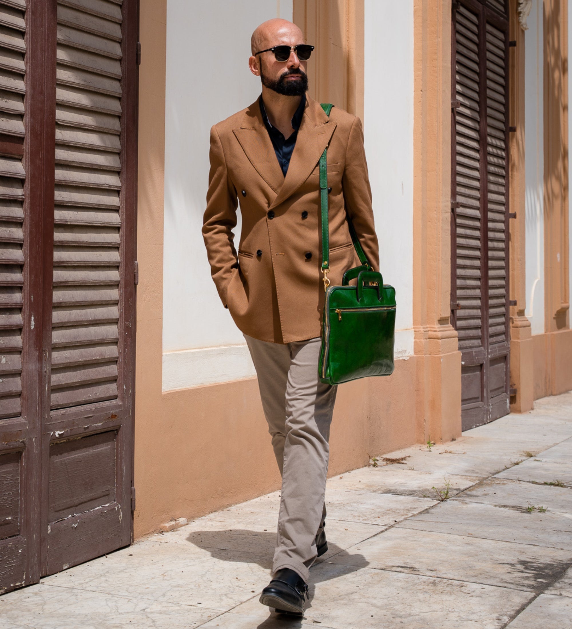 Aktentasche Laptoptasche aus Leder - Brave New World