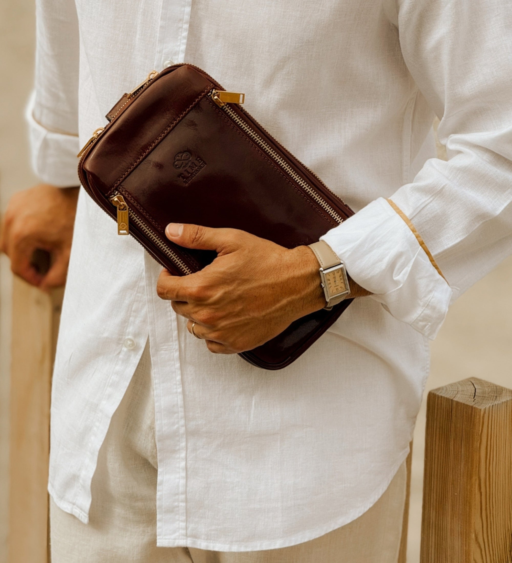 Sling Bag Brusttasche aus Leder - Kim