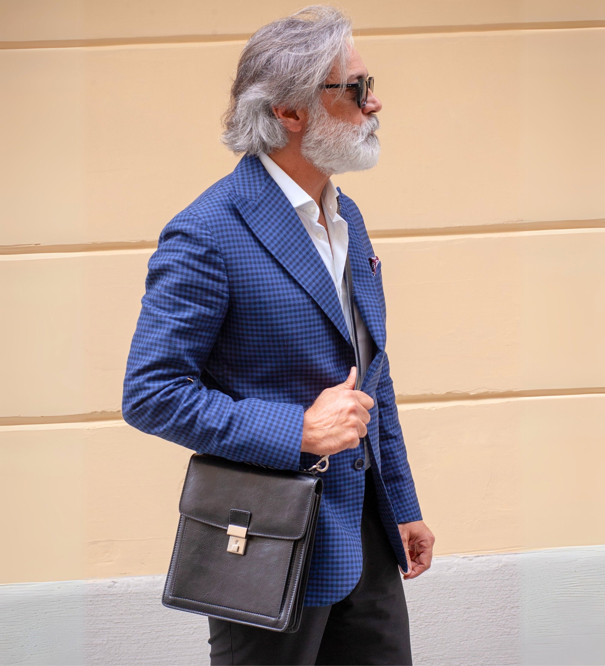 Kleine Aktentasche aus Leder - Walden