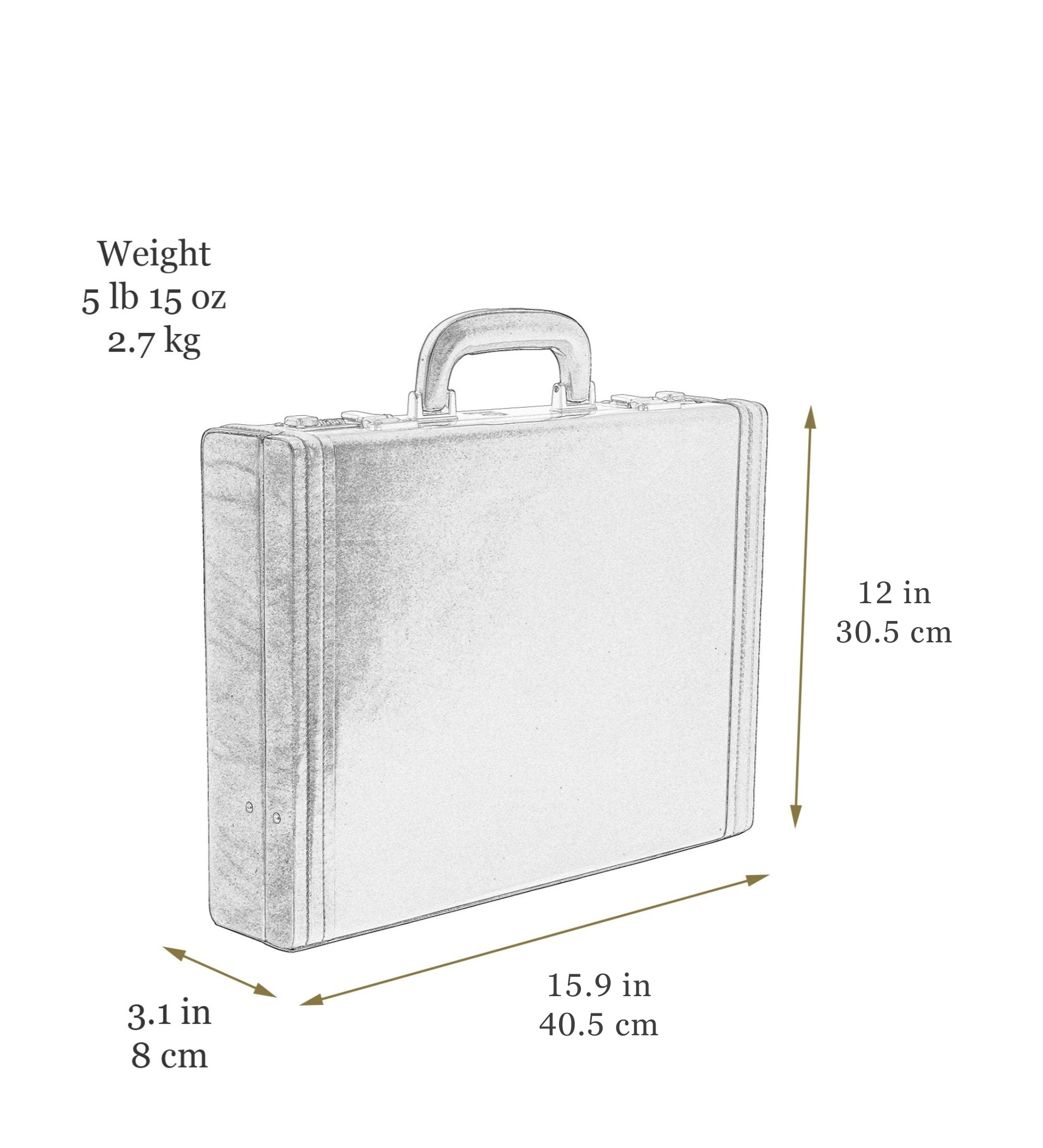 Attaché-Aktentasche aus Leder - Fatherland