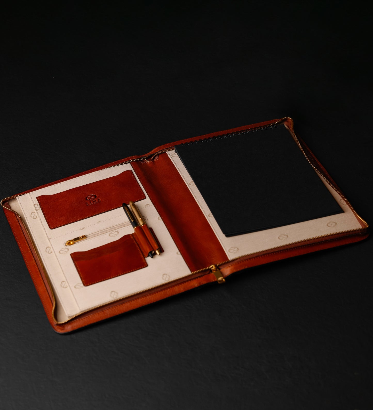 A4 Dokumenten Organizer aus Leder - Candide