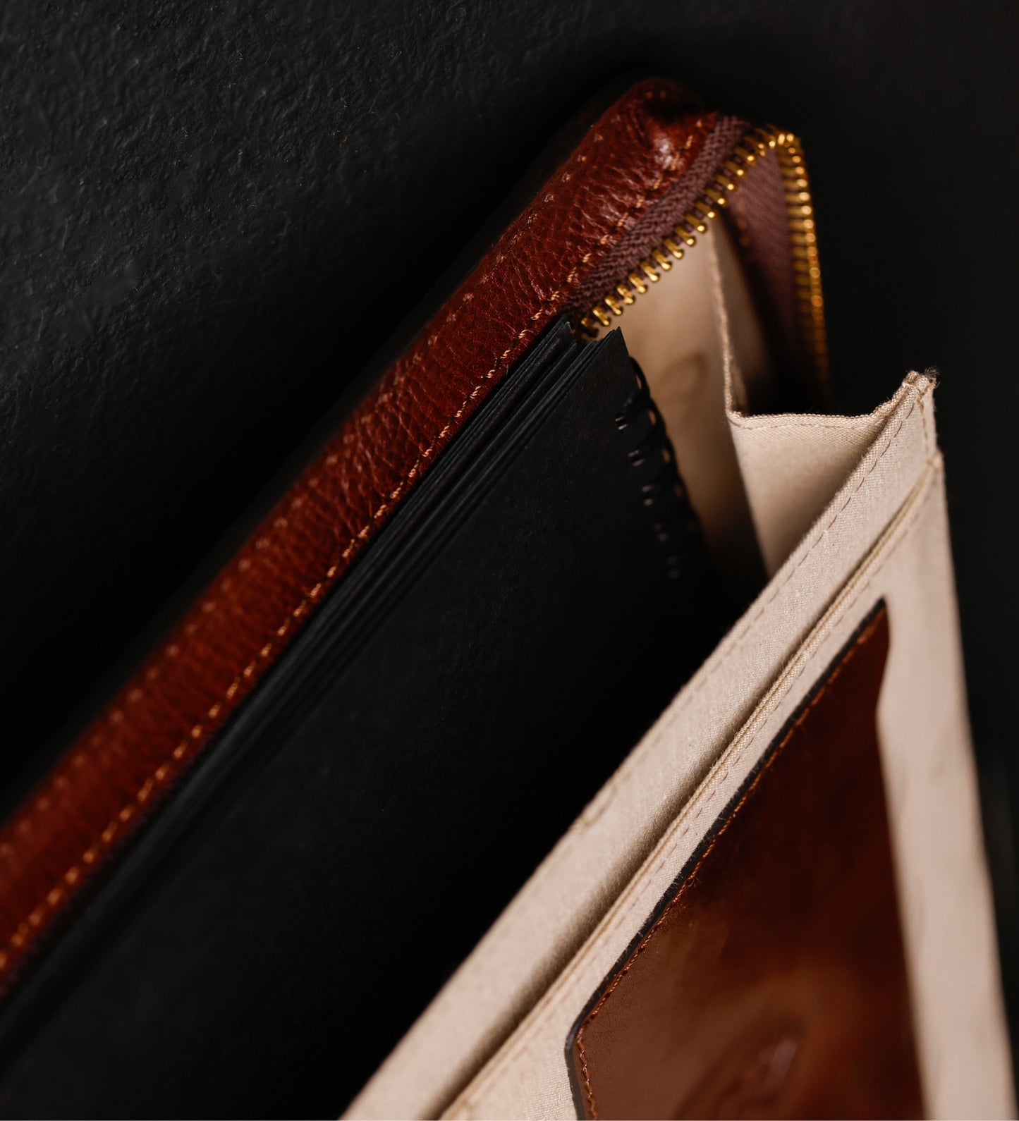 A4 Dokumenten Organizer aus Leder - Candide