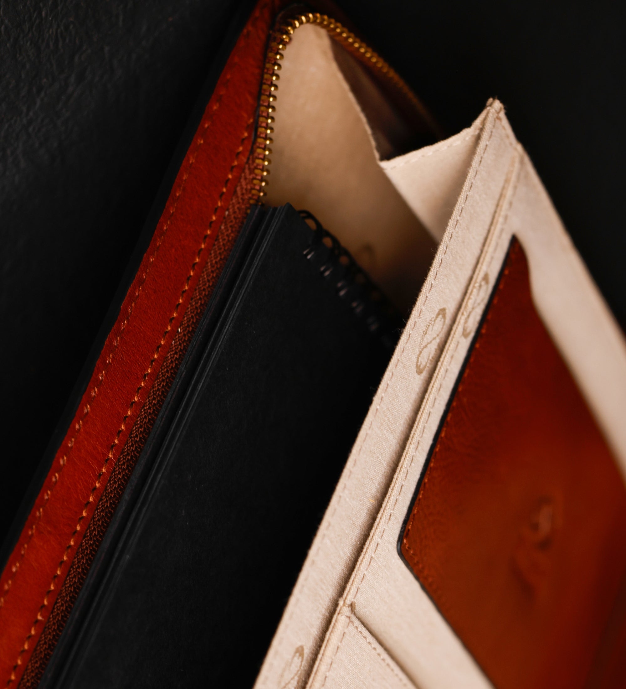 Damen Dokumentenmappe aus Leder im A4-Format - Candide