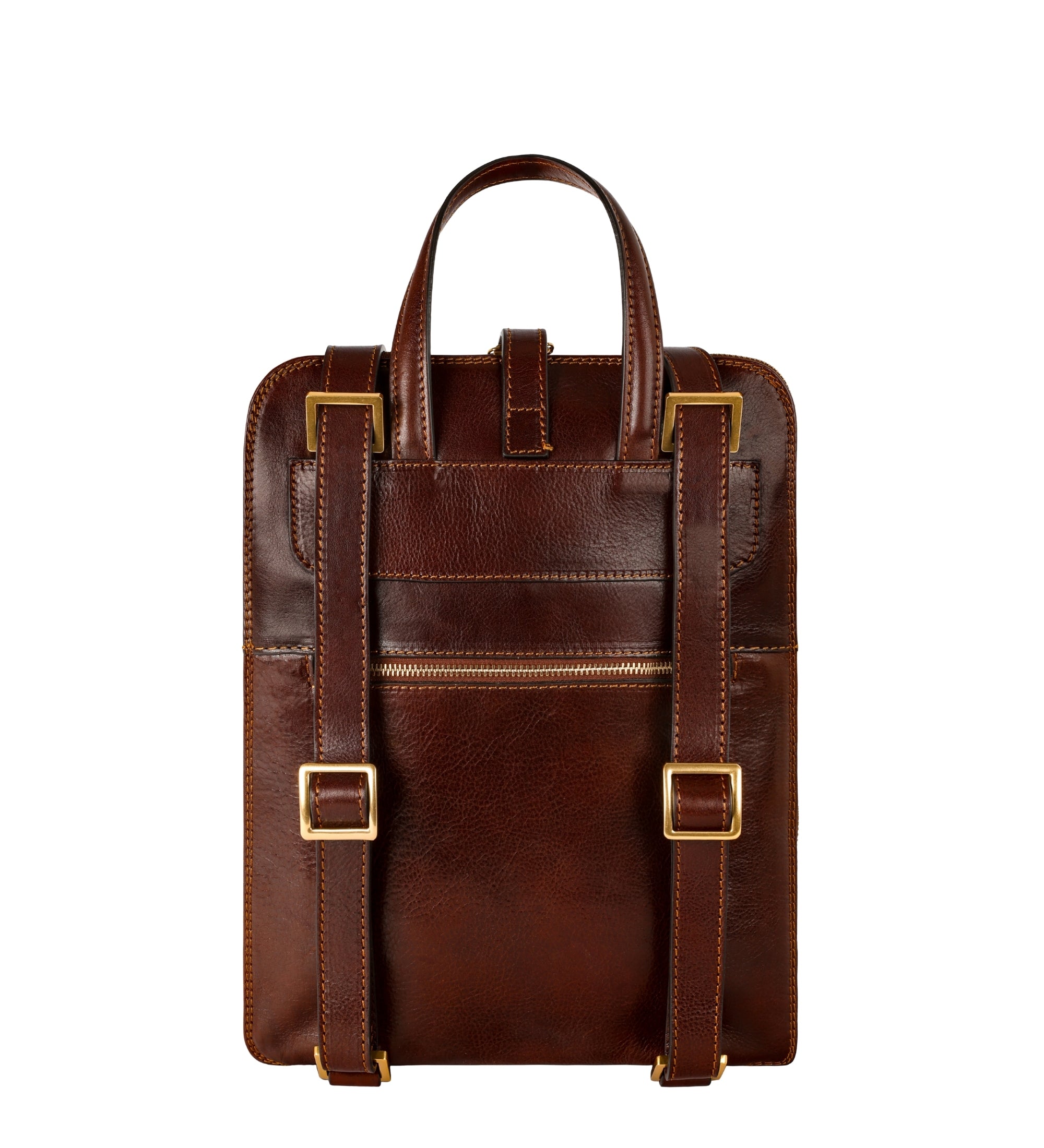 Wandelbare Rucksack aus Leder - Schultertasche für Damen - Clarissa