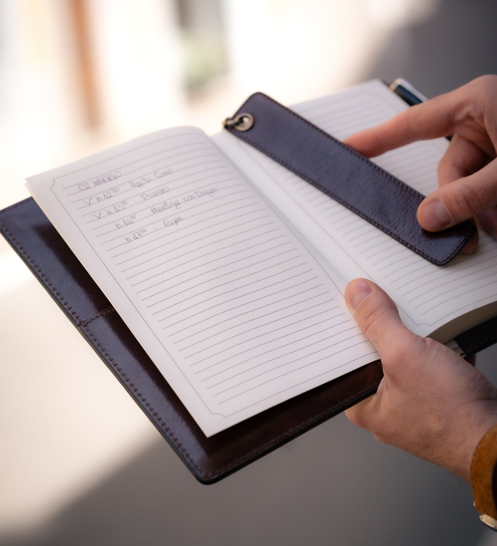 Tagebuch aus Leder mit nachfüllbarem A5-Notizblock - The Diary of a Nobody