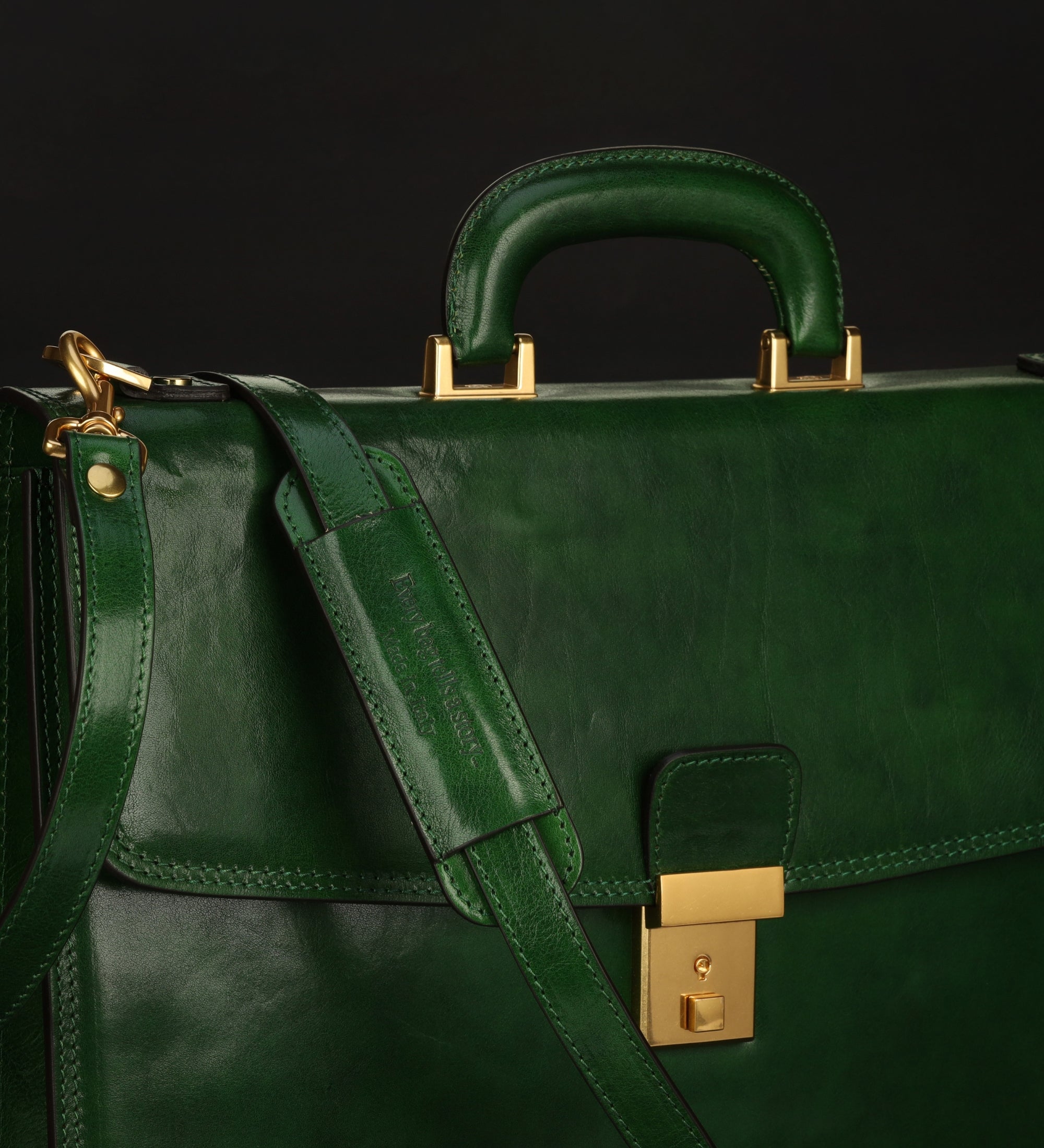 Damen Aktentasche aus Leder - The Sound of the Mountain