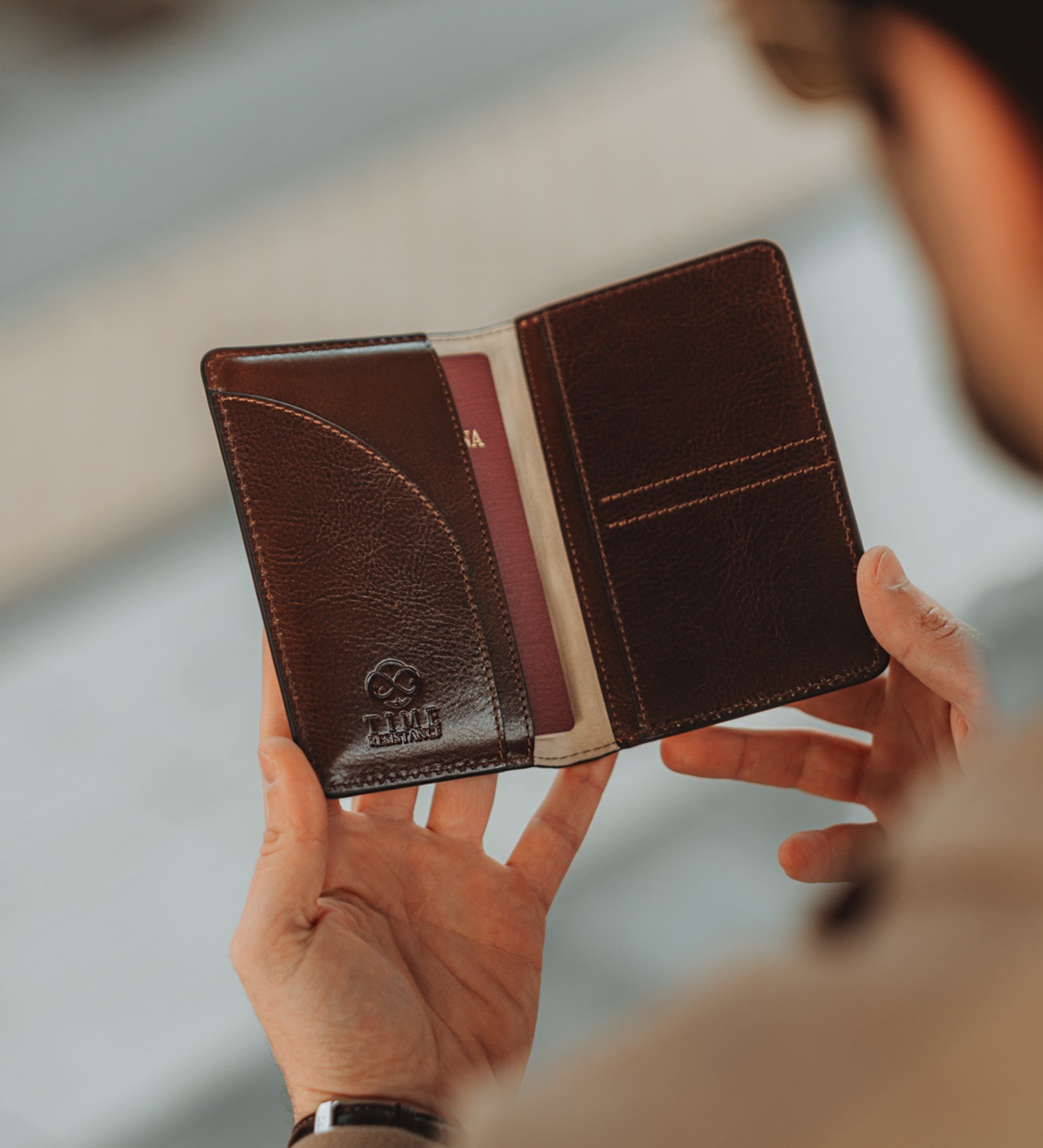 Kleine Reisepasshülle aus Leder - Gulliver's Travels