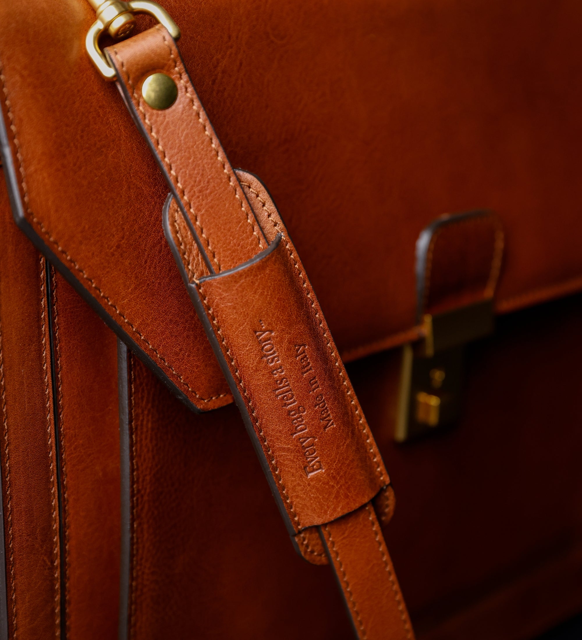 Große Aktentasche aus Leder - Invisible Man