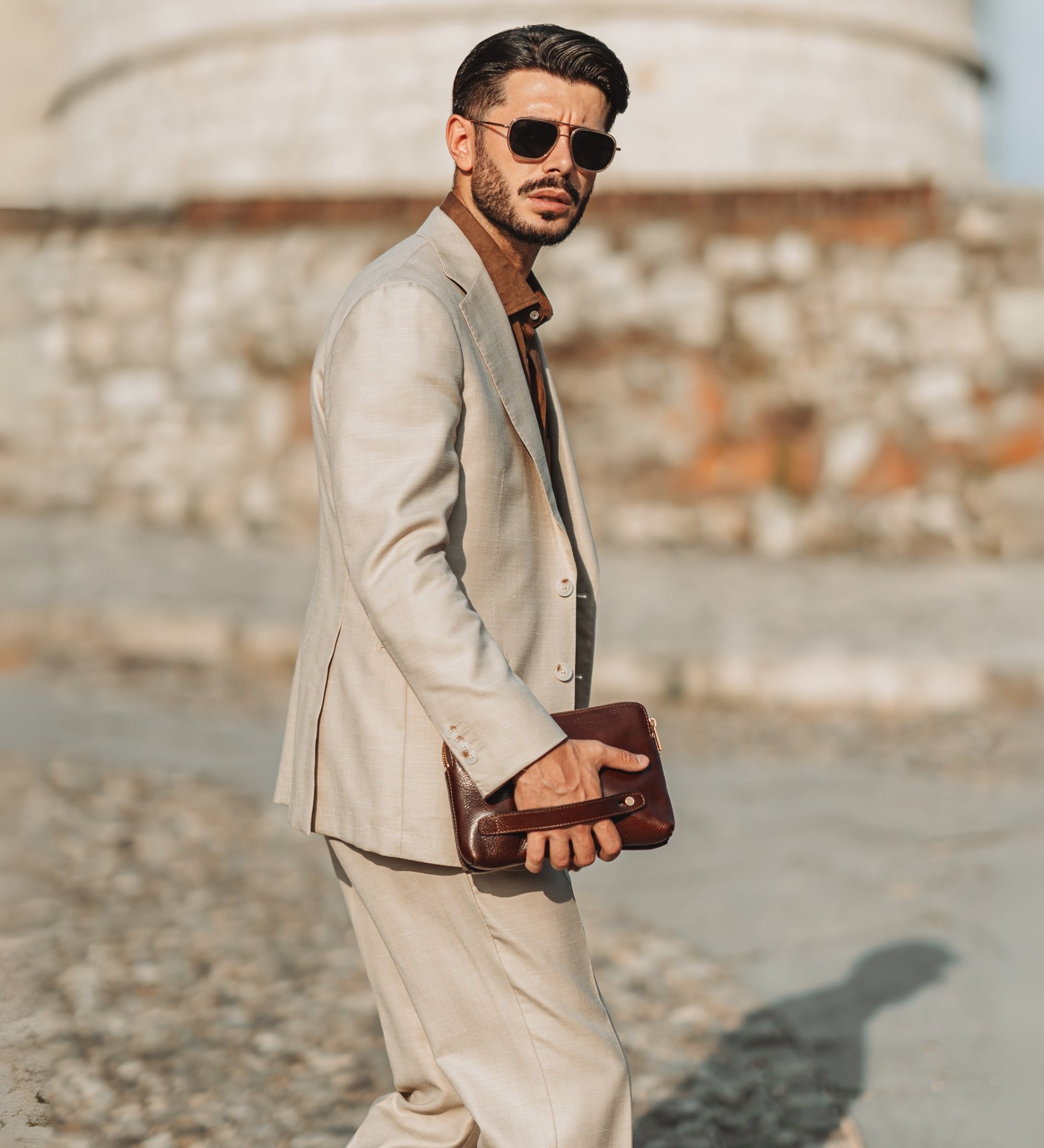 Clutch aus Leder - Ulysses