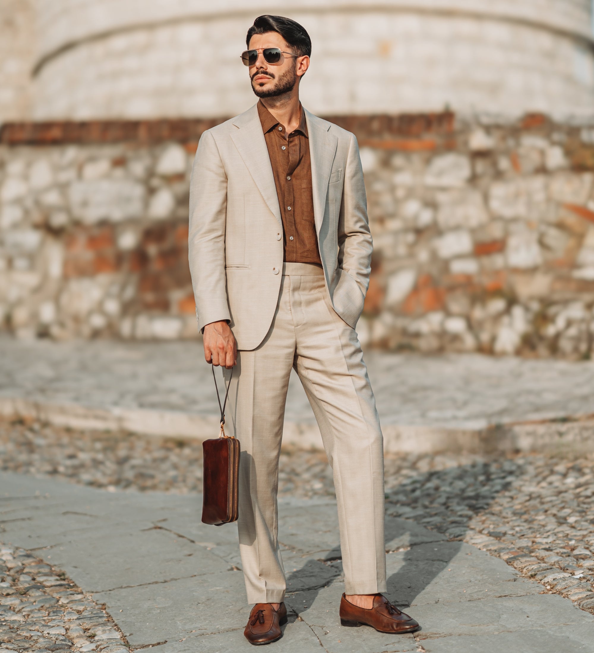 Clutch aus Leder - Ulysses