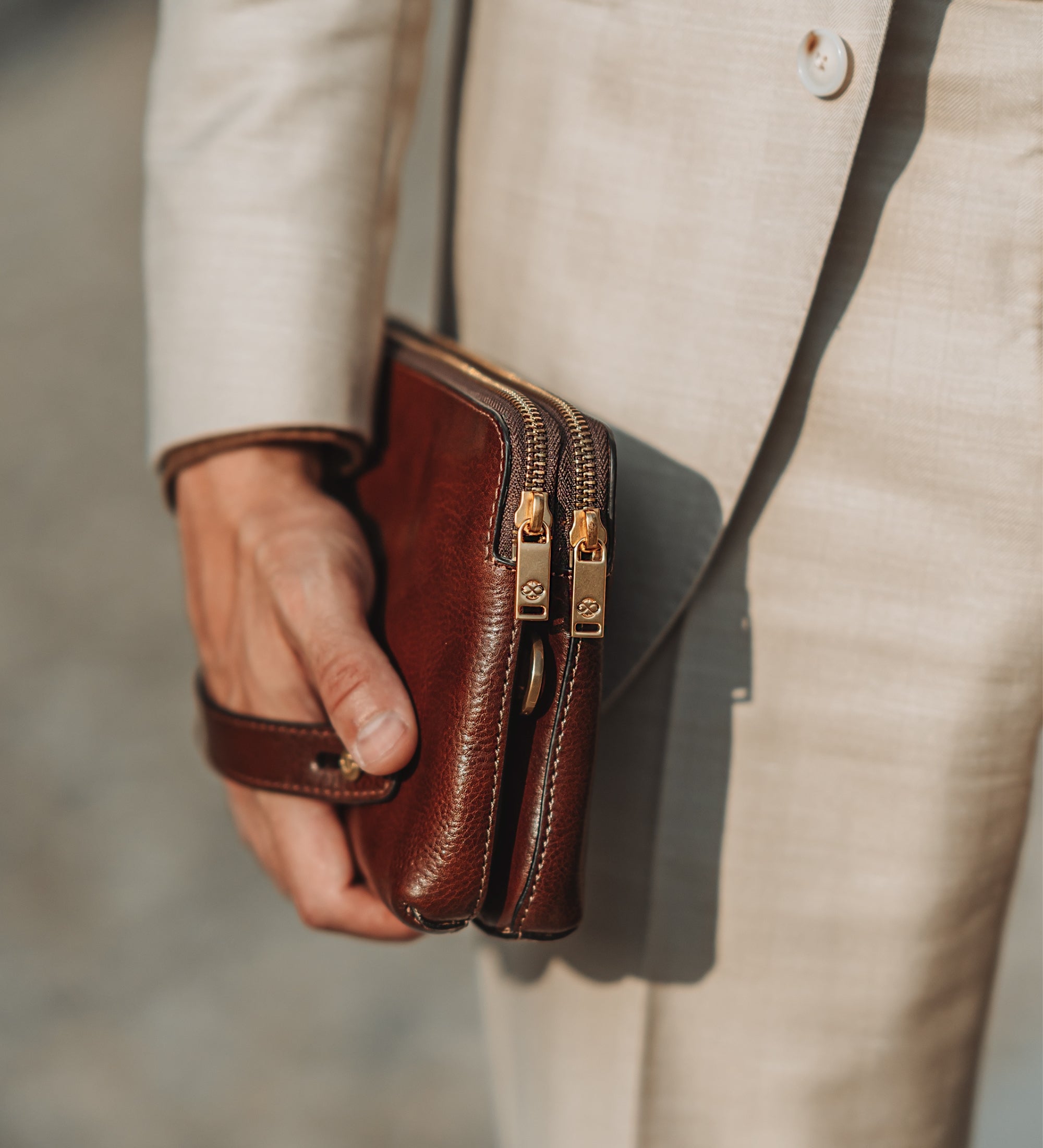 Clutch aus Leder - Ulysses